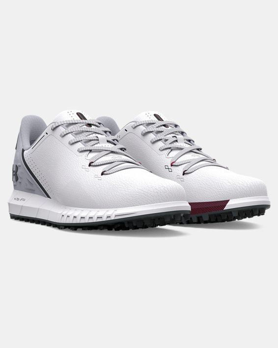 Men's UA HOVR™ Drive Spikeless Wide (E) Golf Shoes, White, pdpMainDesktop image number 3